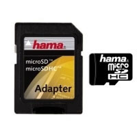 Hama microSDHC 8GB Class 2 & Adapter (00091007)